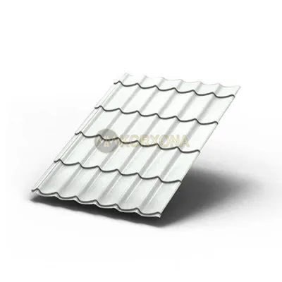 Metall plitka Lamonterra-0,5 ral9003 polyester