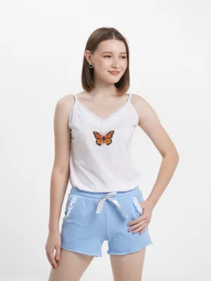 Пижама с рисунком бабочка