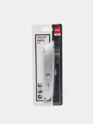 Нож канцелярский Deli 2100, 61 х 19 мм