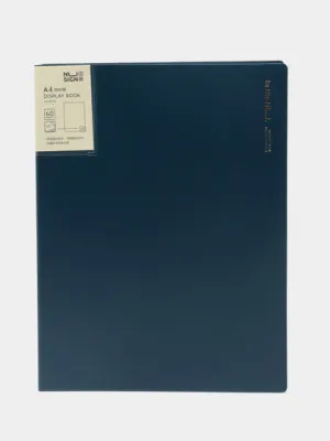 Папка Deli NS192, синяя, с 60 файлами 