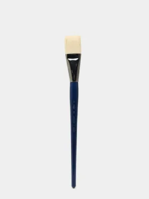 Кисть художественная упругая Гамма Cинтетика Манеж №16, плоская длинная ручка 