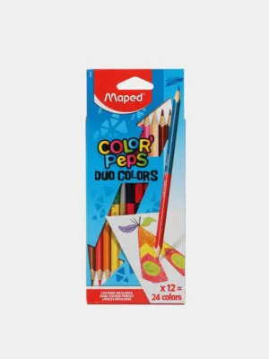 Карандаши цветные Maped Color'Peps Duo, 24 цвета