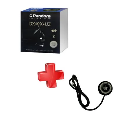 Комплект Автосигнализация Pandora DX 90 Lora + Кнопка зажигания Старт/стоп