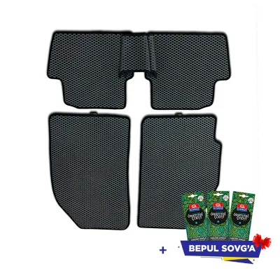 Автомобильные коврики EvaKor Для Nexia 3 Цвет Серый Экологически чистый материал + в подарок очернитель шины Grass
