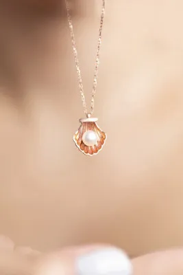 Ожерелье из серебра с жемчужинкой p2050 Larin Silver