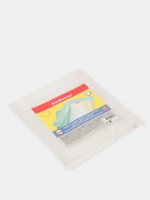 Набор пластиковых обложек ErichKrause Fizzy Clear для тетрадей и дневников, с клеевым краем