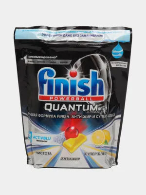 Капсулы для посудомоечных машин Finish Quantum Ultimate Лимон №45