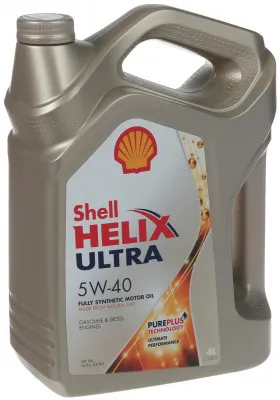 Масло синтетическое SHELL HELIX ULTRA 5W-40 1/4/5 л