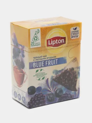 Чай чёрный Lipton Blue Fruit, 1.8 г, 20 пакетиков