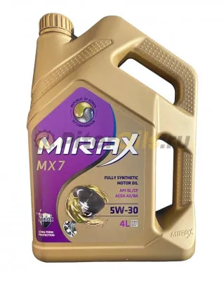 Масло синтетическое MIRAX MX7 5W-30 A3/B4 SL/CF 4л