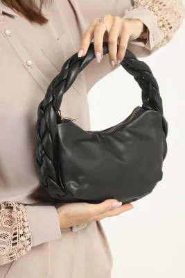 Женская сумка из мягкой кожи SHK Bag MYZ003BETL Черный