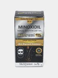 Mitotrexal (Minoxidil) 10% soch va soqol spreyi (Hindiston)