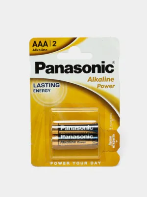 Батарейки щелочные Alkaline Power ААA, напряжение 1,5 В. по 2 шт в упаковке, LR03REB/2BP
