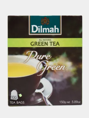 Чай зелёный Dilmah Pure Green, 1.5 г, 100 пакетиков
