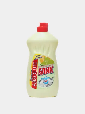 Жидкое моющее средство для мытья посуды Absolute Блик Лимон + Цитрус, 500 мл