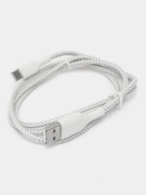 Кабель Belkin USB-A - USB-C Braided White