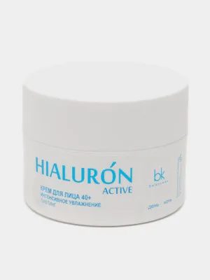 Крем для лица Belkosmex Hialuron Active 40+, интенсивное увлажнение лифтинг, 48 г