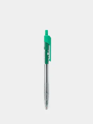 Ручка шариковая Deli 01350, 0.7 мм, зелёная