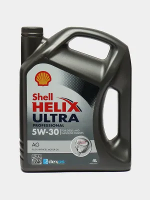 Масло синтетическое SHELL HELIX ULTRA PROFESSIONAL AG 5W-30 4л