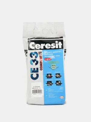 Затирка для швов Ceresit CE33, 2 кг, 19 Черный