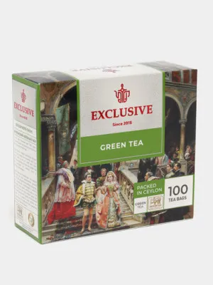 Чай зелёный Exclusive, 100 пакетиков