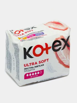 Прокладки гигиенические Кotex Ultra Soft Super 8 штук