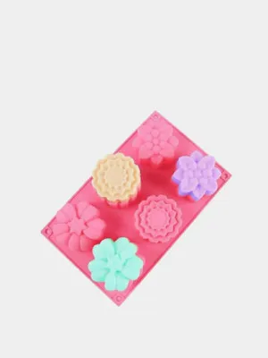 Силиконовая форма в форме цветов для изготовленя мыла