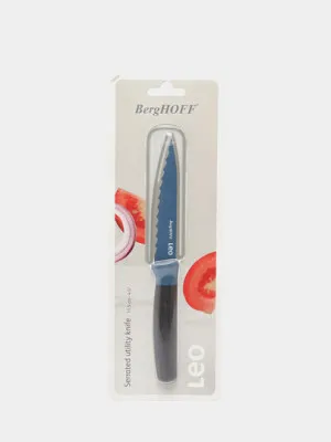 Зазубренный нож BergHOFF, синий, 11.5 см