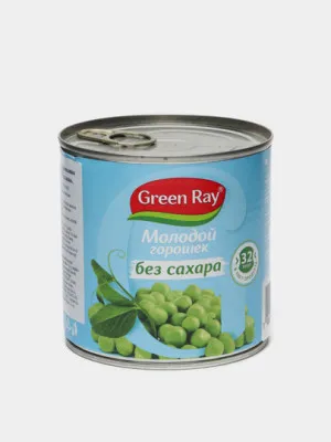 Горошек Green Ray без сахара, 400 гр