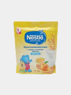 Злаковая молочная каша Nestle, мёд, абрикос, 220 гр