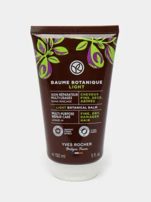 Восстанавливающий растительный бальзам для волос Yves Rocher Baume Botanique Light, 150 мл