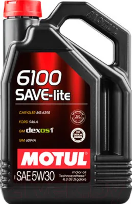 Моторное масло MOTUL 6100 SAVE-LITE 5W-30 4л (Официал®FR)