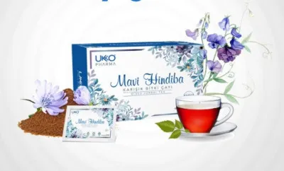 Ukko Pharma vazn yo'qotish uchun 60 kunlik ko'k hindibo aralash o'simlik choyi