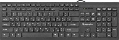 Клавиатура Defender BlackEdition SB-550 RU Черная USB