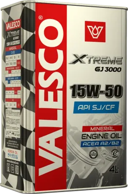 Масло минеральное VALESCO X-TREME GJ3000 SAE API SJ/CF  15W-50  60 л