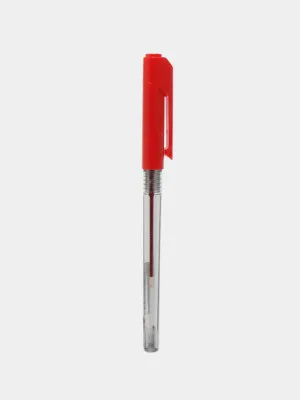 Ручка шариковая Deli 01040, 0.7 мм, красная