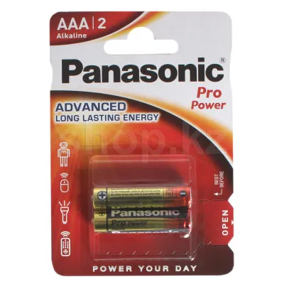 Батарейка Panasonic AAA LR03PPG/2BP, 1.5V продажа только упаковкой  2 x 12=24