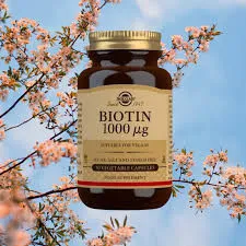 Таблетки биотина для здоровой кожи и волос Solgar Biotin 1000 мг