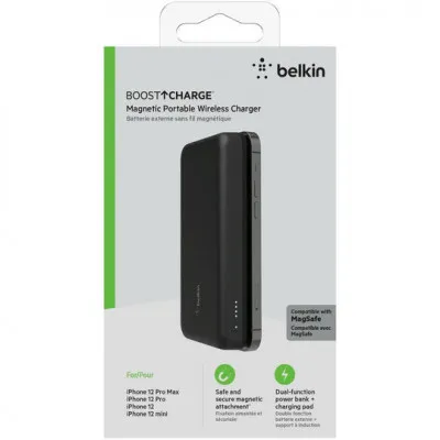 Беспроводная зарядка powerbank 10000mah belkin boost charge magnetic portable wireless charger 