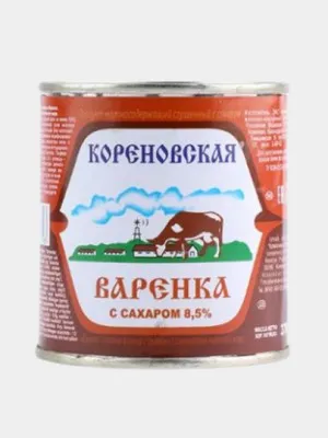 Варенное сгущённое молоко Кореновская 8.5%, 370гр