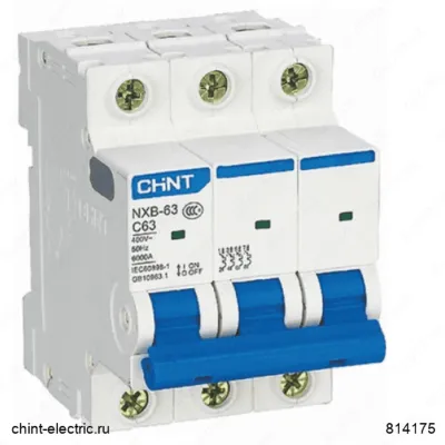 Автоматический выключатель CHINT NEXT NXB-63 3P 25A