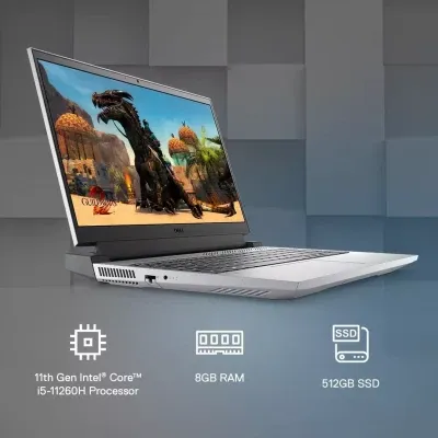 Ноутбук Dell G5 15 5511 / 6F4CR / 15.6" Full HD 1920x1080 / Core™ i5-11260H / 8 GB / 256 GB SSD / GeForce RTX3050