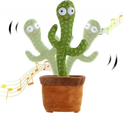 Музыкальная танцующая игрушка кактус-повторюшка vs0236 SHK Gift разноцветный