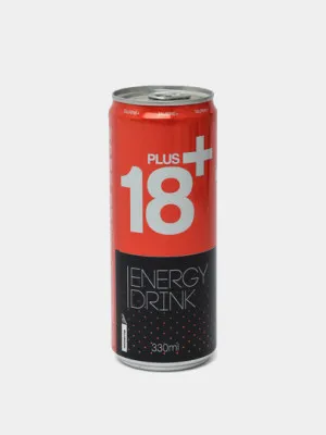 Энергетический напиток 18+ Plus, 330 мл