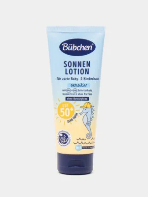 Солнцезащитное молочко BÜBCHEN  для младенцев и детей с чувствительной кожей ФЗ, 50 + 100 мл