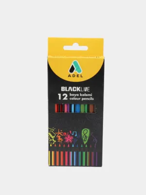 Цветные карандаши Adel, 12 цветов