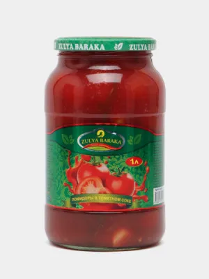Маринованные помидоры в томатном соке Zulya Baraka, 1 л