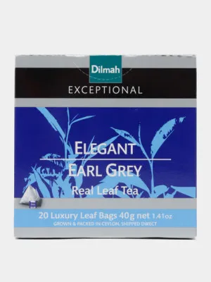Чёрный чай Dilmahс Elegant Earl Grey, 2 г, 20 шт