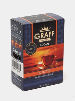 Чай чёрный гранулированный GRAFF Assam Gold, 90 г