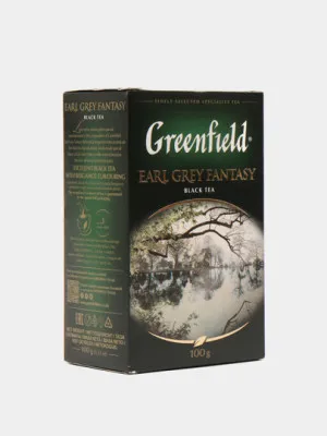Чёрный чай Greenfield Earl Grey Fantasy, листовой, 100 г